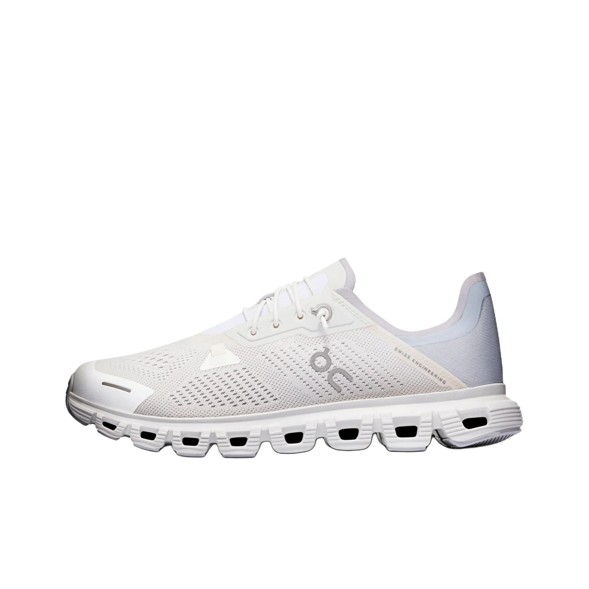 Men Shoes On Cloud - オン クラウド 6 通気性のあるローカットカジュアルランニングシューズ レディース ホワイト