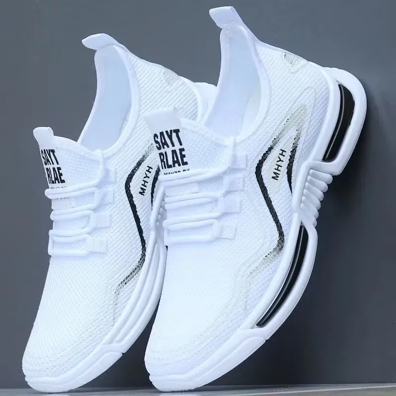 Men'S Shoes Comfortable Walking - 2026 メンズ織り靴アウトドア用快適なエアメッシュジムシューズ夏通気性男性ローファーワイドスリップオンウォーキングシューズ