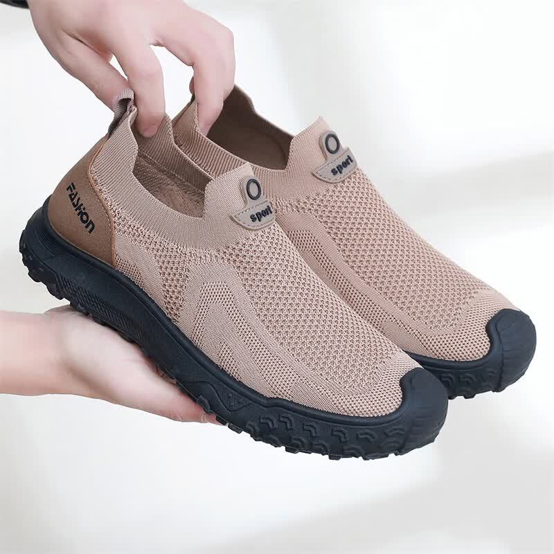 Men'S Shoes For Sale - 夏のメンズカジュアルシューズ弾性スリップオンデザイン衝突防止つま先頑丈なソール日常屋外ウォーキング靴
