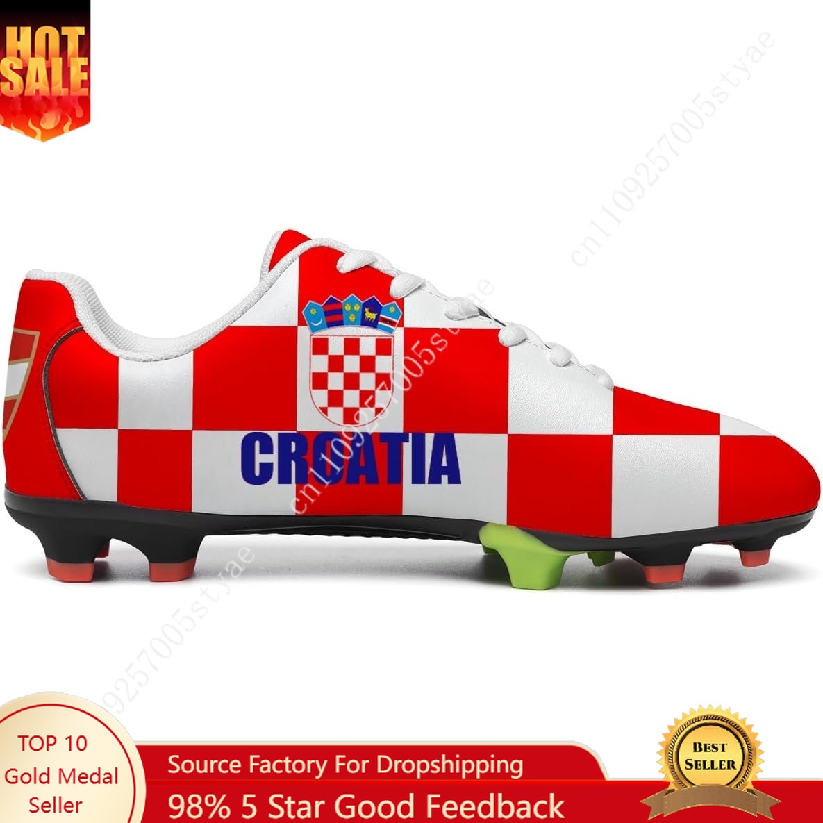 Men Shoes Oxford - クロアチア国旗 クロアチアサッカーシューズ メンズ レディース サッカーシューズ PUスニーカー