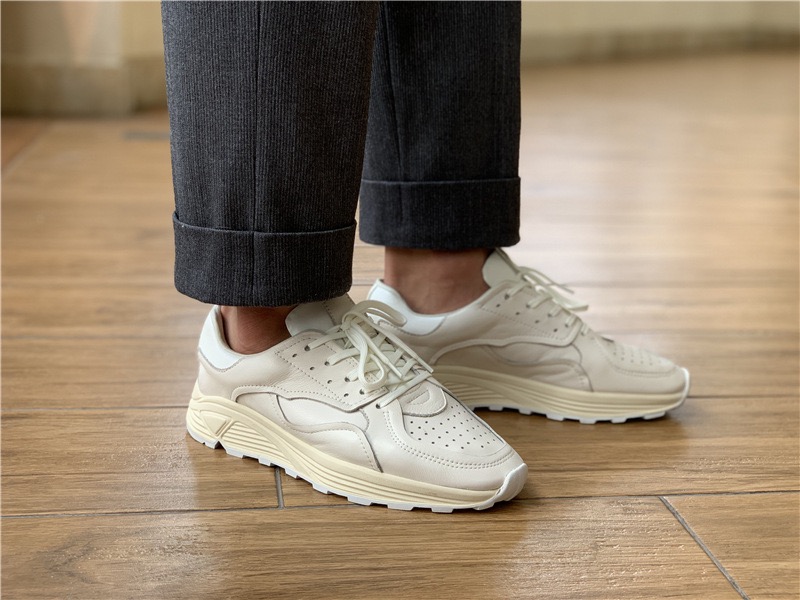 Men'S Shoes Top Brands - ラウンドトゥ レースアップ カジュアル ホワイト 厚底 メンズ