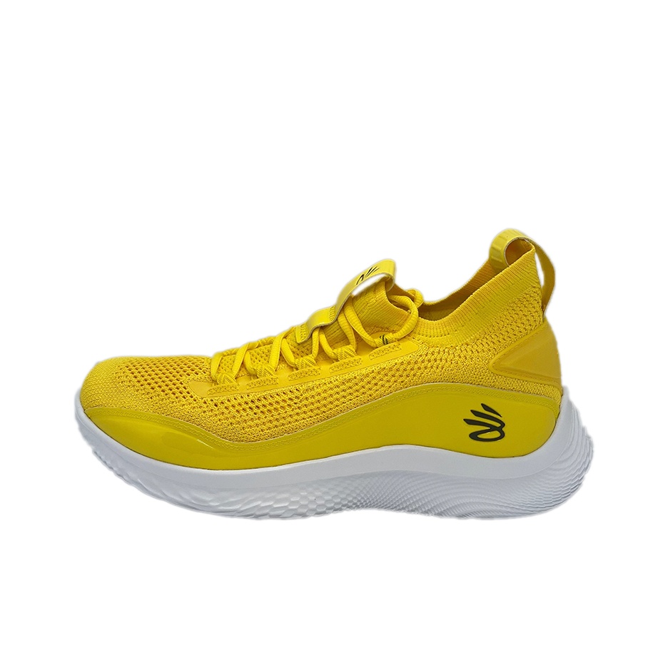 Men Shoes Under 700 - アンダーアーマー カリー8 バスケットボールシューズ ユニセックス ミッドトップ イエロー