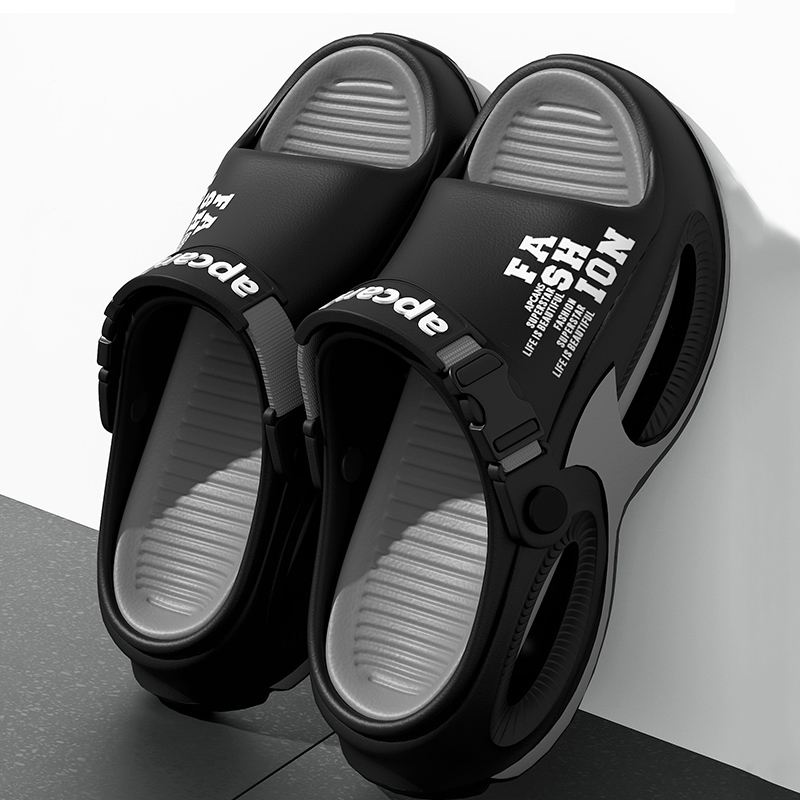 Sport Slide Men - メンズファッションスポーツスリッパ 室内室外サンダル ビーチサンダル 厚底 メンズスライド 夏用