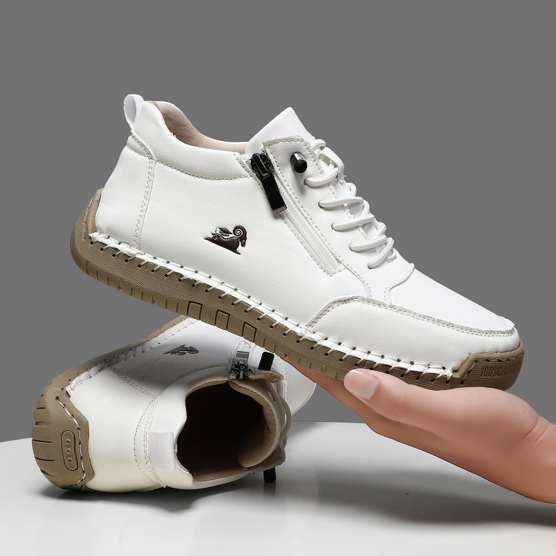 Men'S Shoes For Sale - 女性用スニーカー手作りレザーカジュアルシューズアウトドアソフトスポーツシューズ男性用クラシック滑り止めレザーシューズ Zapatos De Mujer