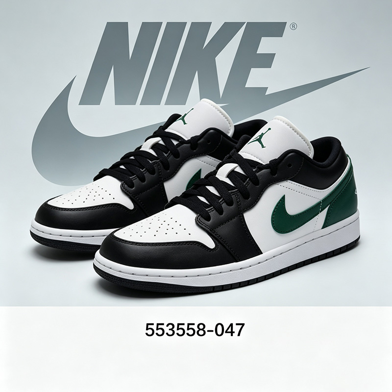 Men Shoes Jordan - ナイキ公式正規品メンズシューズ - 秋のAJ1ローカット通気性スポーツ＆レジャースニーカー 553558-047