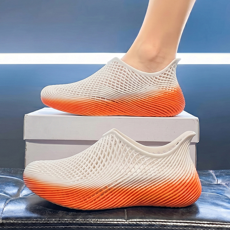 夏用3Dプリントクロッグ 軽量 滑り止め 通気性のある中空デ - Sandal Sport Outdoor のレビューと価格