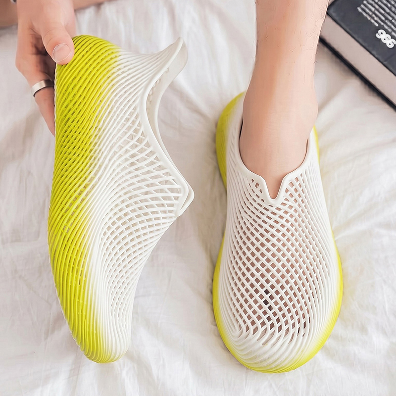 夏用3Dプリントクロッグ 軽量 滑り止め 通気性のある中空デ - Sandal Sport Outdoor のレビューと価格