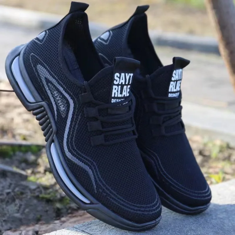2026 メンズ織り靴アウトドア用快適なエアメッシュジムシュ - Men'S Shoes Comfortable Walking のレビューと価格