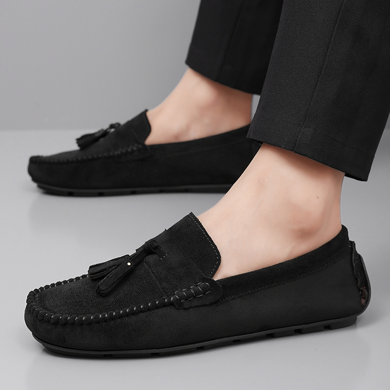 クラシックタッセルメンズローファー、快適なスエードレザーカジ - Men'S Shoes Top Brands のレビューと価格