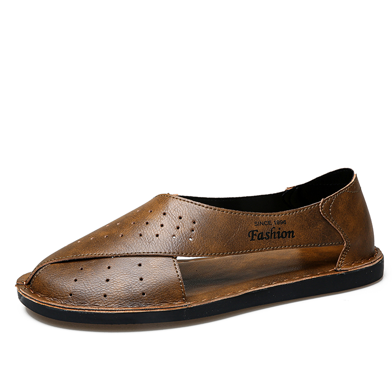 ClaWave 男性手作りカジュアルサンダル夏中空アウト通気 - Men Shoes Eu To Us Size のレビューと価格