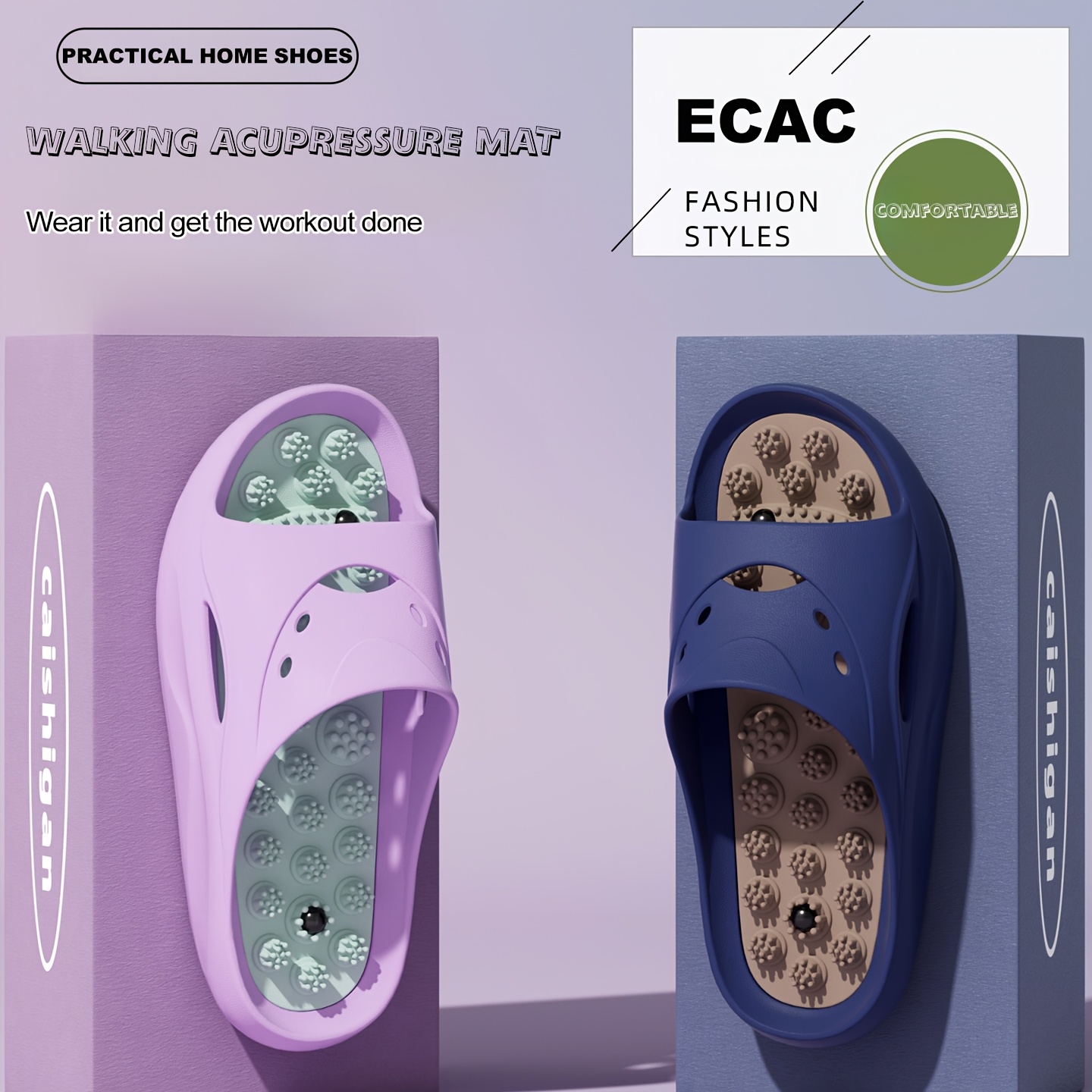 女性男性用EVAマッサージスリッパ厚底バスルームスライド滑り - Men'S Shoes Non Slip のレビューと価格