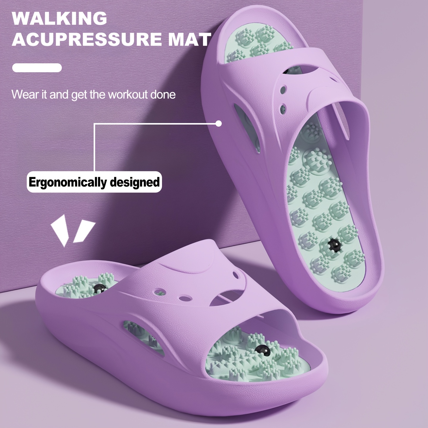 女性男性用EVAマッサージスリッパ厚底バスルームスライド滑り - Men'S Shoes Non Slip のレビューと価格