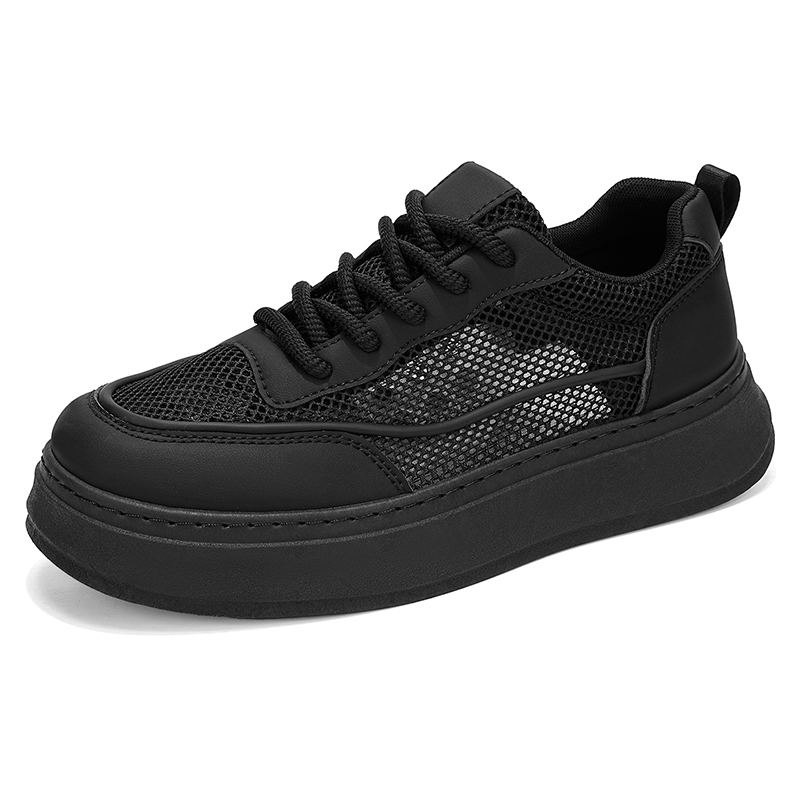 メンズ通気性メッシュプラットフォームスケートシューズ夏軽量カ - Men Shoes Eu To Us Size のレビューと価格