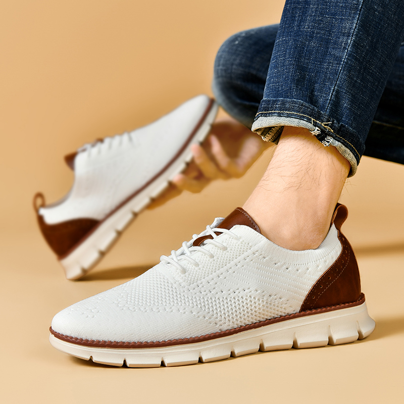 男性カジュアルシューズクラシック通気性ブローグフラットシュー - Men Shoes Oxford のレビューと価格