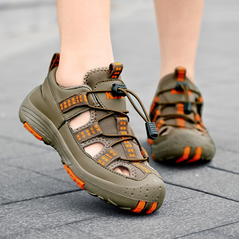 子供用アウトドアスポーツサンダル,男の子用カジュアルビーチシ - Sandal Sport Outdoor のレビューと価格
