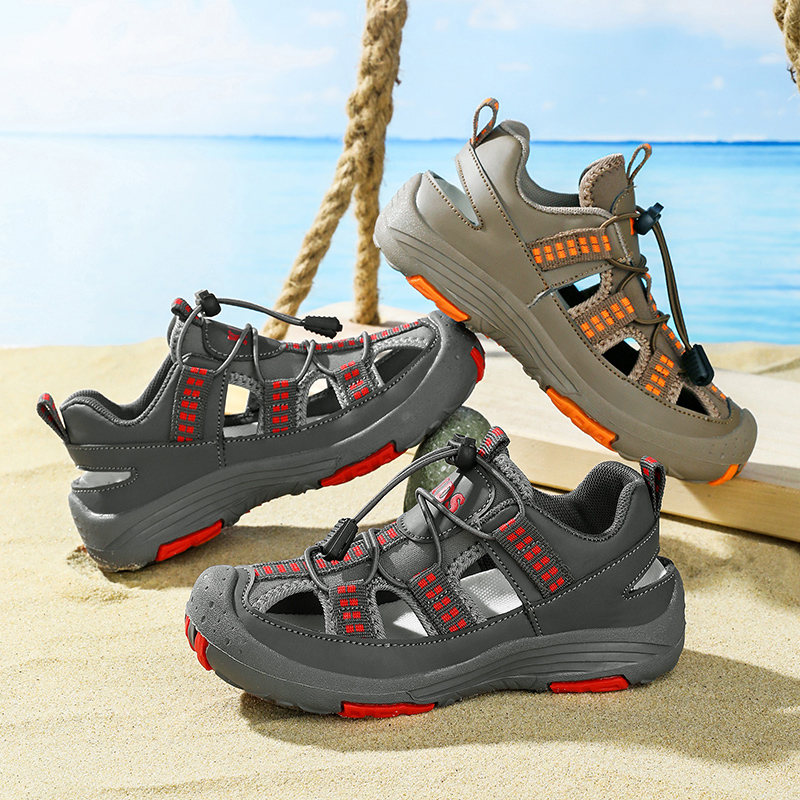 子供用アウトドアスポーツサンダル,男の子用カジュアルビーチシ - Sandal Sport Outdoor のレビューと価格