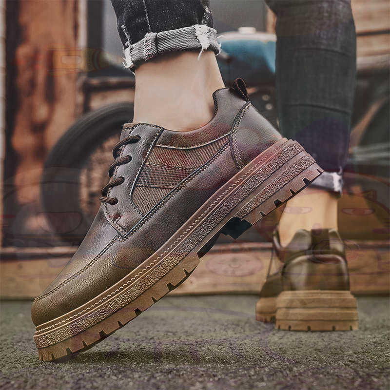 ダーク天然皮革ファッショントレーナーテニスメンズスニーカーフ - Men Shoes Eu To Us Size のレビューと価格