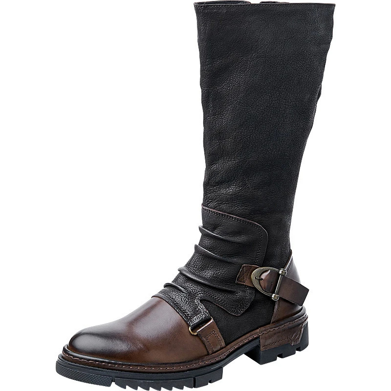 メンズ中世レトロ人工PUレザーシューズ中世アンクルブーツビク - Men Shoes Europe To Us のレビューと価格