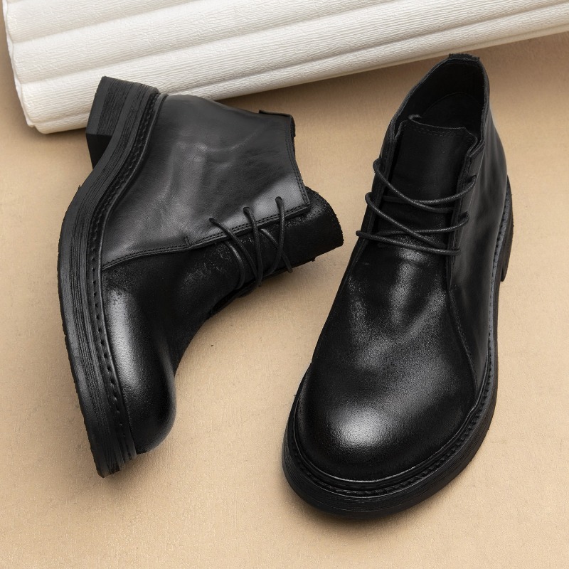 ヴィンテージメンズ本革ブーツ高級手作り 2026 春秋ファッ - Men Shoes Oxford のレビューと価格