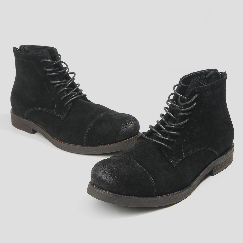 EAGSITY スエード牛革ヴィンテージメンズブーツ履物ダー - Men Shoes Oxford のレビューと価格