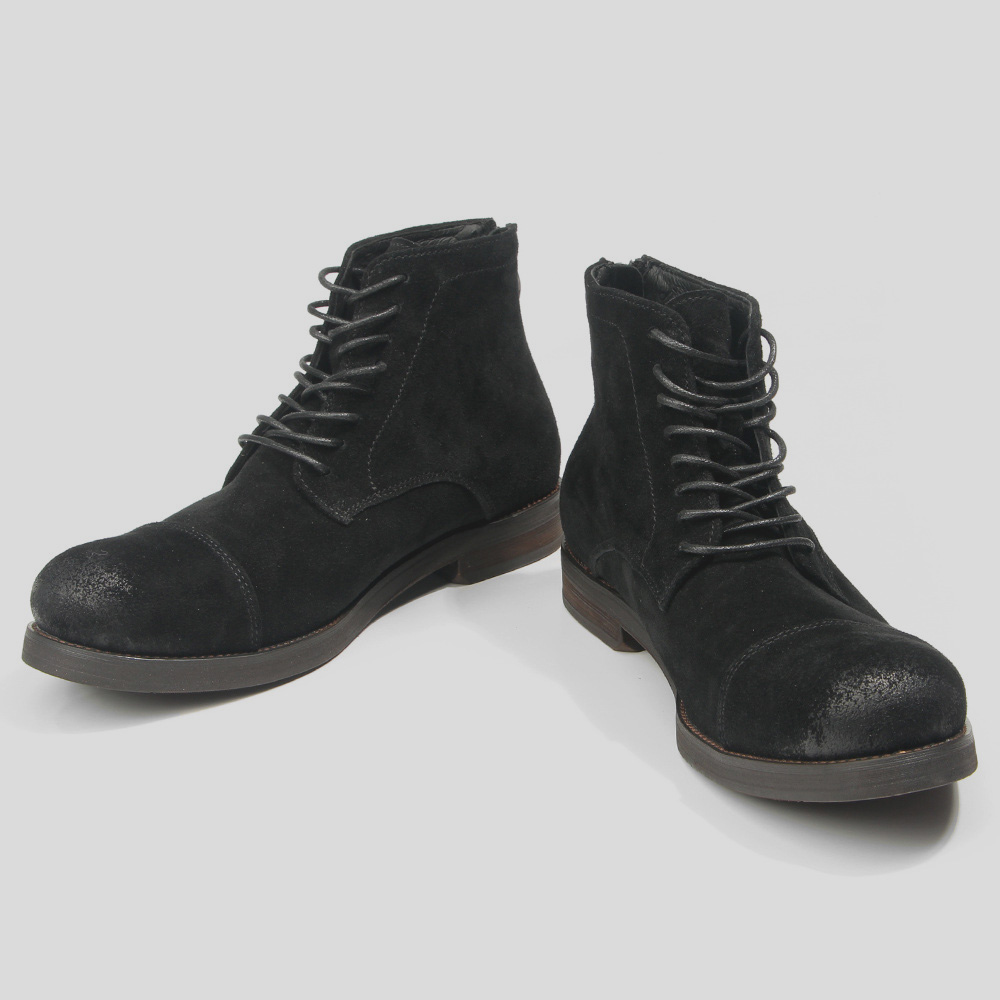 EAGSITY スエード牛革ヴィンテージメンズブーツ履物ダー - Men Shoes Oxford のレビューと価格