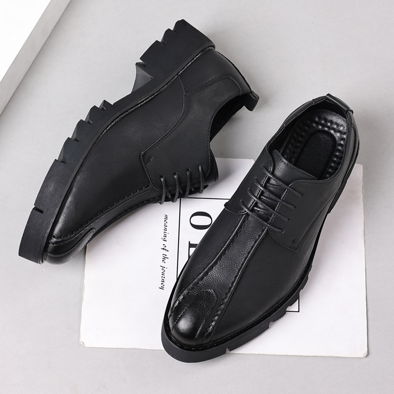 身長を10cm高く見せる牛革製メンズシューズ、ファッショナブ - Men Shoes Formal のレビューと価格