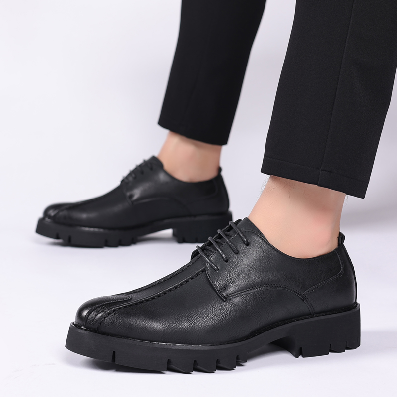 身長を10cm高く見せる牛革製メンズシューズ、ファッショナブ - Men Shoes Formal のレビューと価格