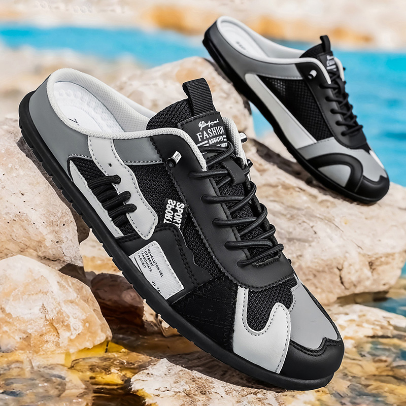 春と夏のファッショナブルなカラーブロックアウトドアカジュアル - Men'S Shoes Comfortable Walking のレビューと価格