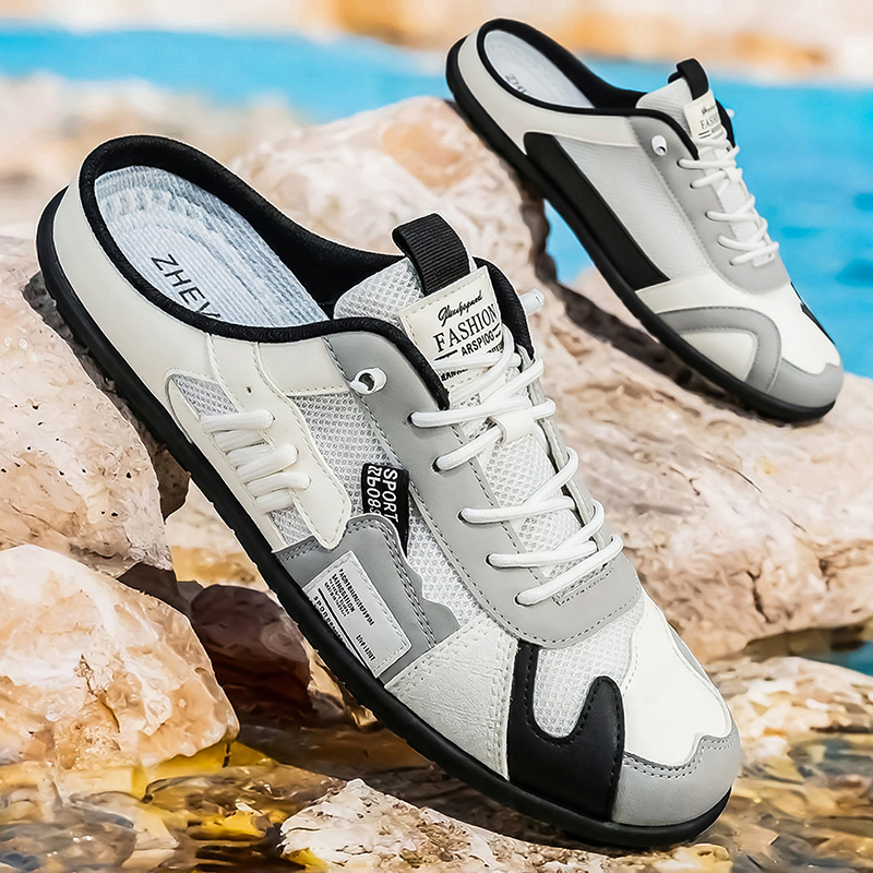 春と夏のファッショナブルなカラーブロックアウトドアカジュアル - Men'S Shoes Comfortable Walking のレビューと価格