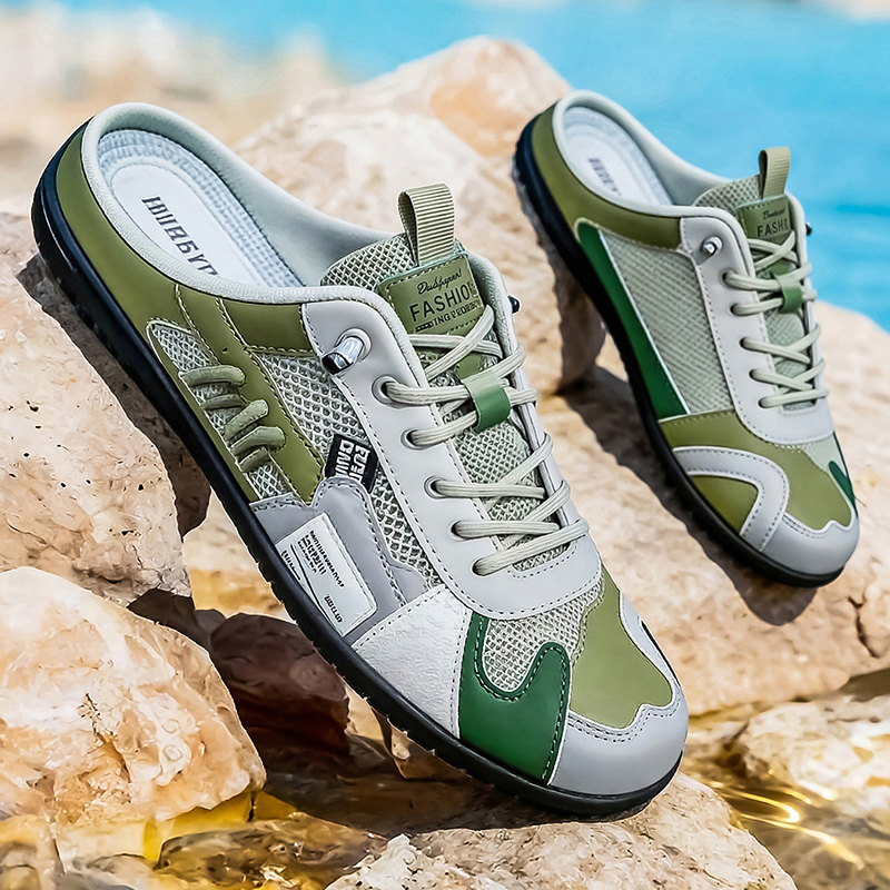 春と夏のファッショナブルなカラーブロックアウトドアカジュアル - Men'S Shoes Comfortable Walking のレビューと価格