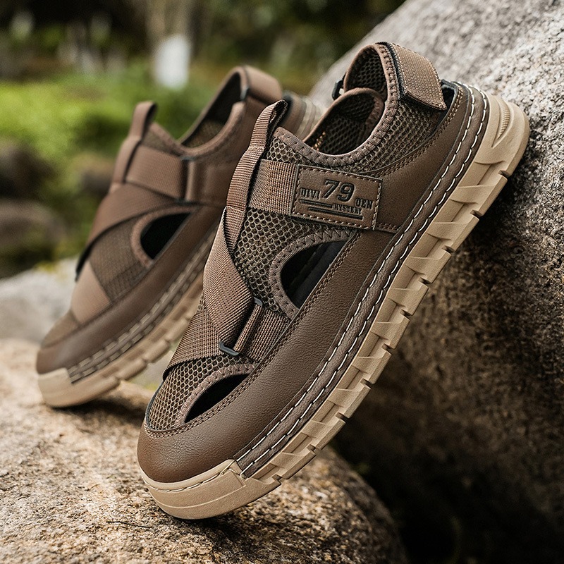 メンズサンダル夏メッシュ通気性中空サンダルファッションアウト - Sandal Sport Outdoor のレビューと価格