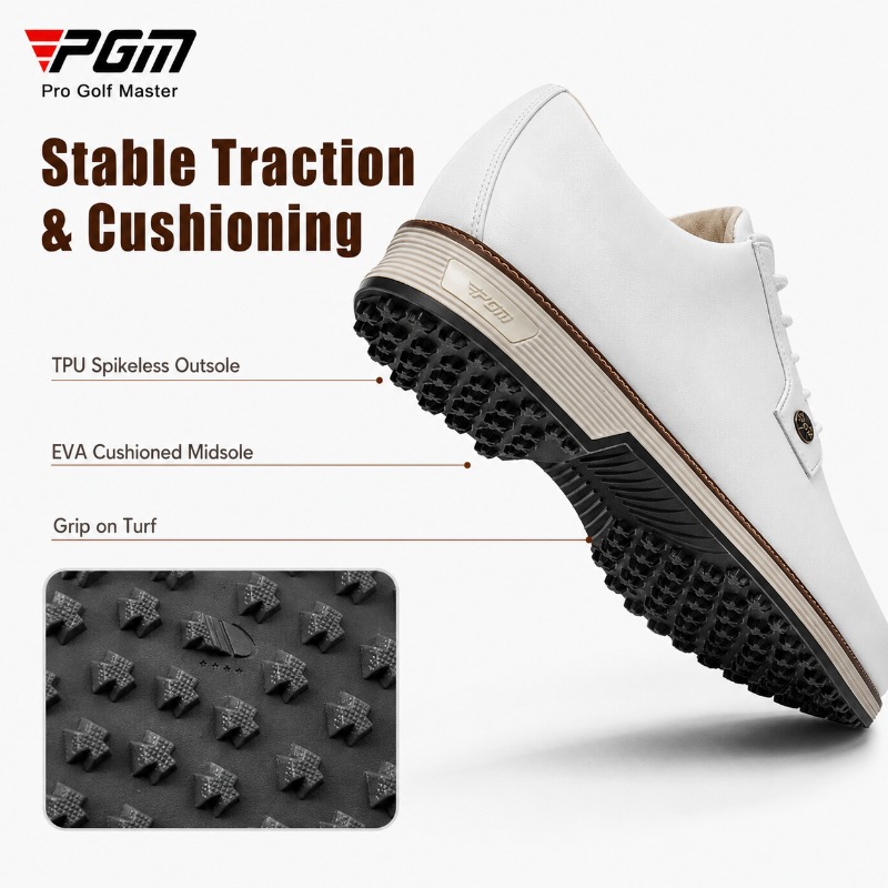 PGM メンズ牛革ゴルフシューズ スパイクレス アンチスリッ - Men Shoes Eu To Us Size のレビューと価格