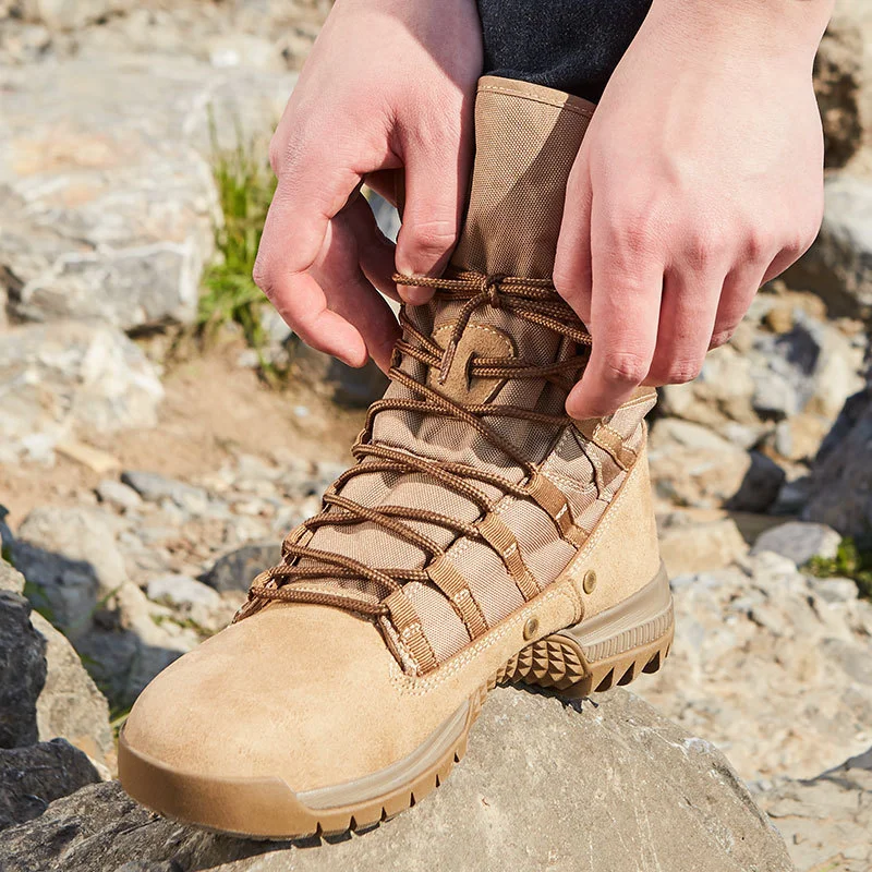 ホットタクティカルEU 38-46ハイチューブデザートブーツ - Men Shoes Eu To Us Size のレビューと価格