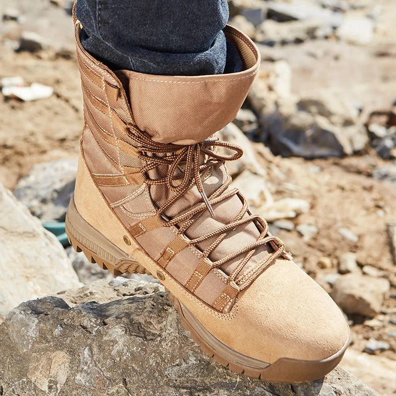 ホットタクティカルEU 38-46ハイチューブデザートブーツ - Men Shoes Eu To Us Size のレビューと価格