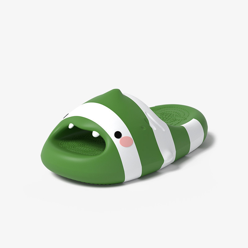 かわいい魚の漫画柄スライドサンダル、男女兼用厚底滑り止めバス - Men'S Shoes Non Slip のレビューと価格