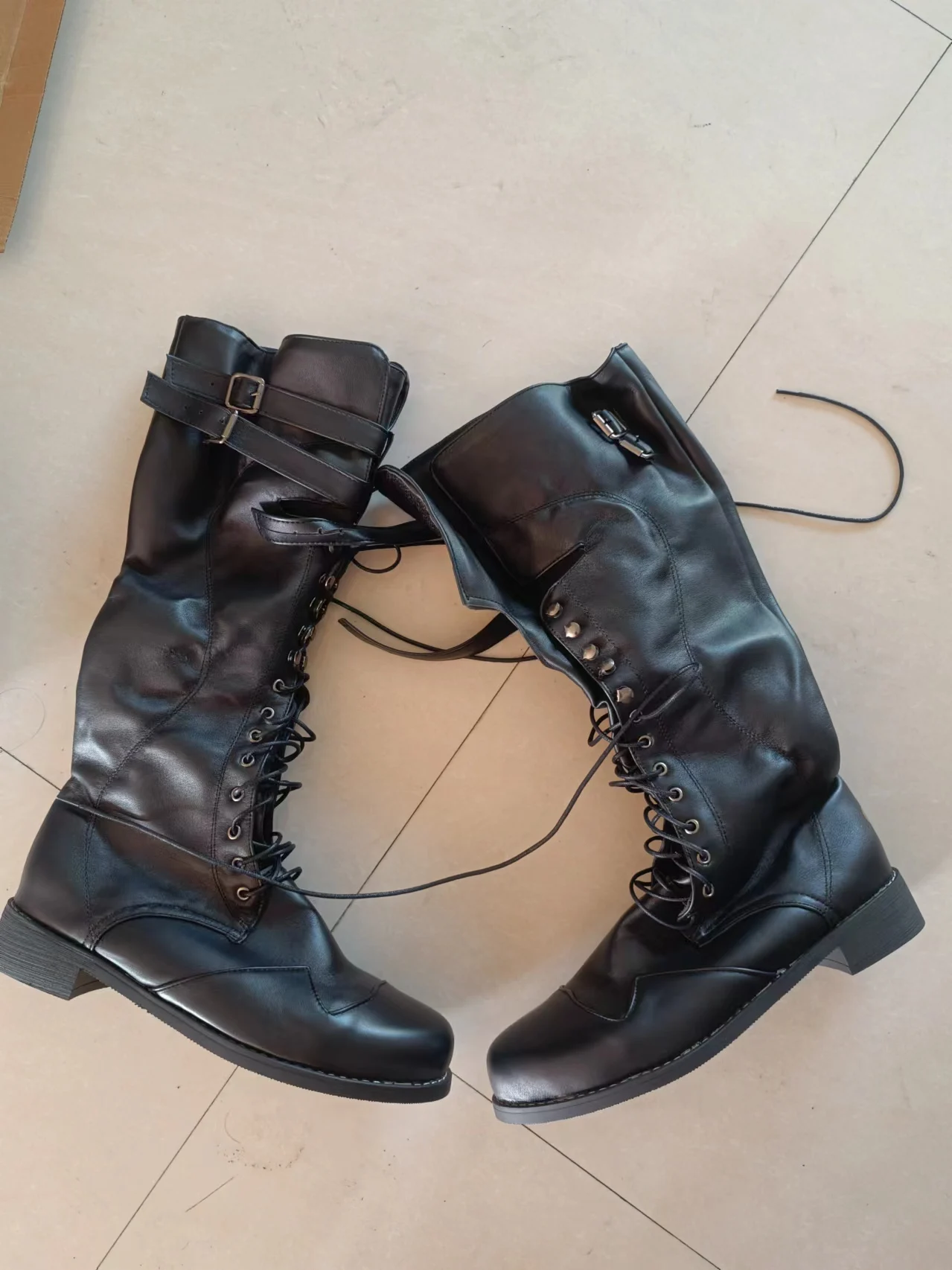 中世スチームパンクコスプレブーツ男性冬 Larp バイキング - Men Shoes Europe To Us のレビューと価格