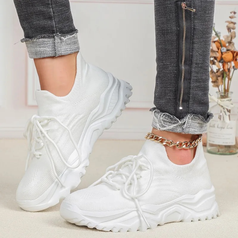ファッションチャンキープラットフォームスニーカー、男女兼用、 - Men'S Shoes With Platform のレビューと価格