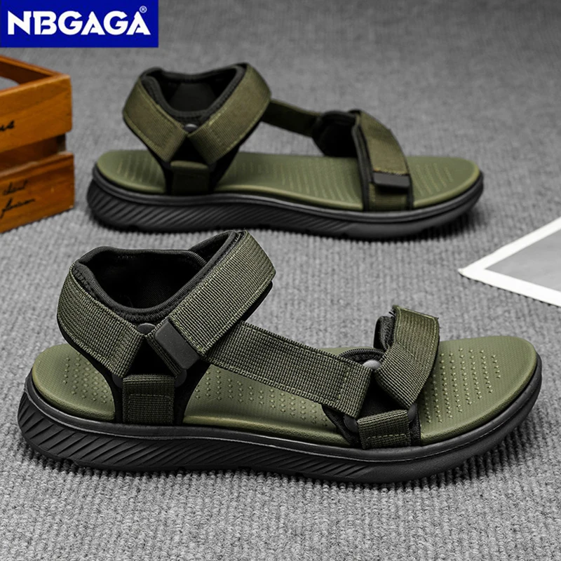 メンズサマーサンダル 調節可能なストラップ付き ファッション - Sandal Sport Outdoor のレビューと価格
