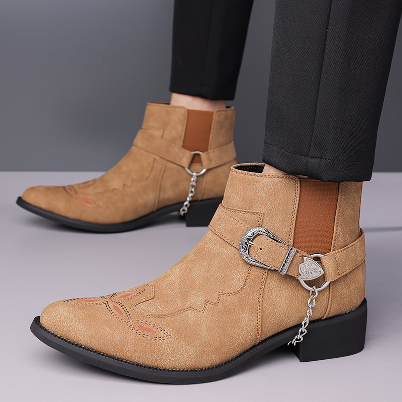 ファッション新ブランド レトロ メンズ ヴィンテージ カウボ - Men'S Shoes Top Brands のレビューと価格