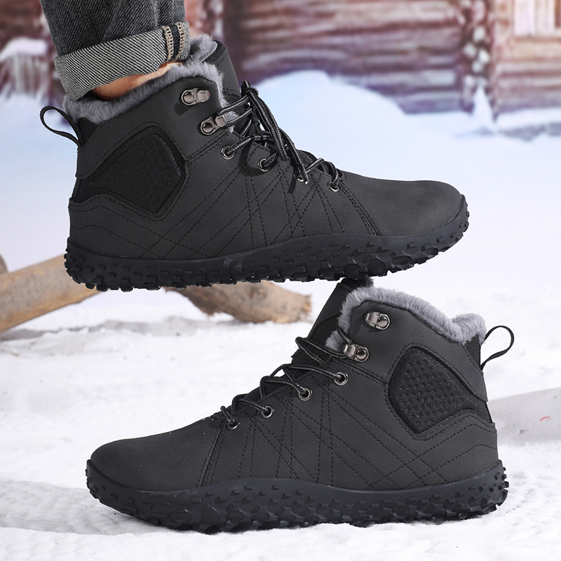 屋外用暖かいワイドトゥベアフットメンズコットンブーツ冬用アン - Men'S Shoes Comfortable Walking のレビューと価格