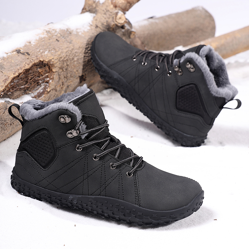 屋外用暖かいワイドトゥベアフットメンズコットンブーツ冬用アン - Men'S Shoes Comfortable Walking のレビューと価格