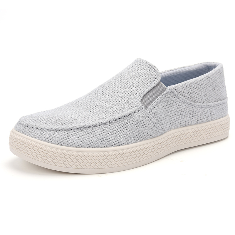 メンズリネンスリッポンローファー、通気性のある織物アッパー、 - Men'S Shoes For Sale のレビューと価格