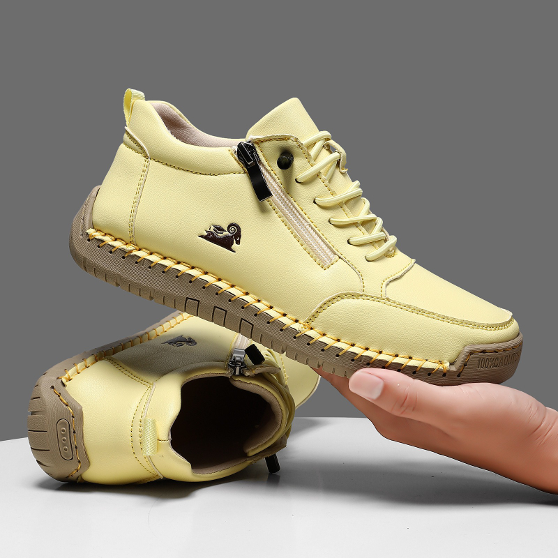 女性用スニーカー手作りレザーカジュアルシューズアウトドアソフ - Men'S Shoes For Sale のレビューと価格