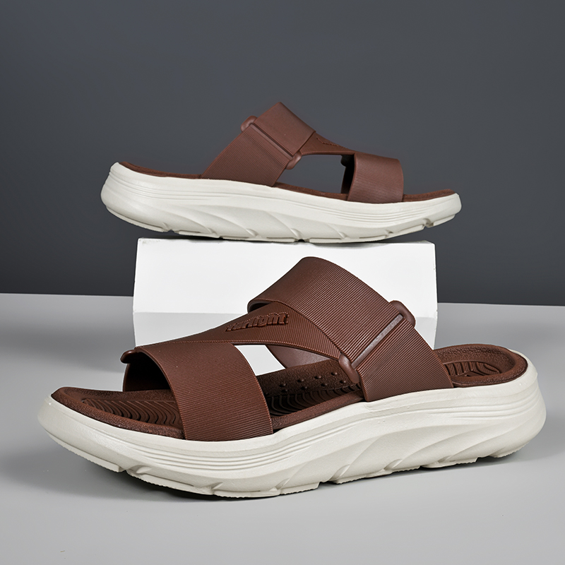 夏の新作メンズサンダル、アウトドアファッション、快適な厚底カ - Men'S Shoes Comfortable Walking のレビューと価格